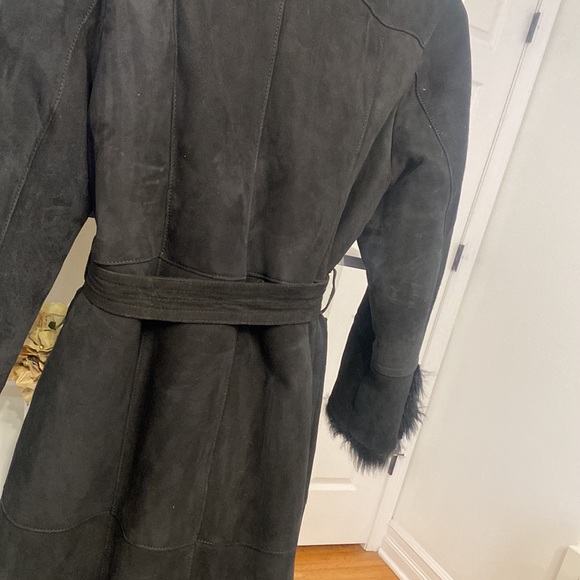 TALBOTS size 18 Toscana Shearling Coat - Picture 6 of 7